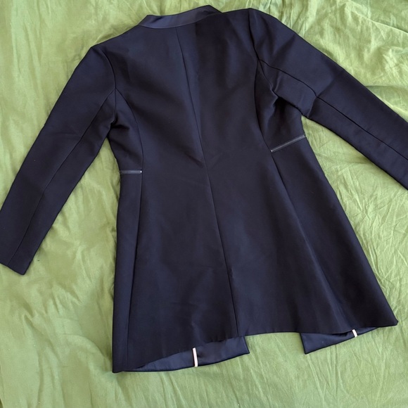 BCBG MAXAZRIA Black Long Line Jacket Blazer size m - Picture 4 of 5